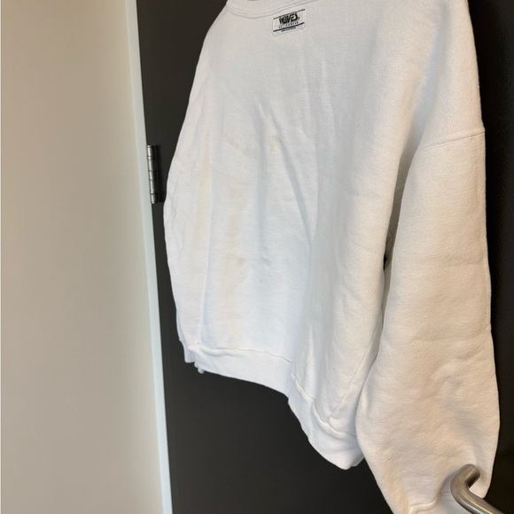 WAVES M EVC Vintage puffy paint golfing Women's Sweatshirt - White and Purple - Picture 10 of 14